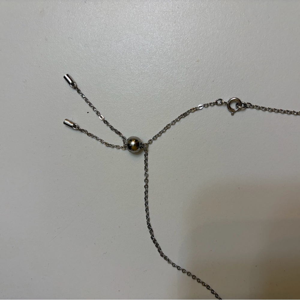 Swarovski Elegant Floral Necklace in Silver and Black - Picture 5 of 5